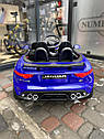 Дитячий електромобіль JAGUAR QS538S, м'які EVA колеса, шкіряний салон, синій лак, дитячий електромобіль, фото 10
