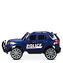 Дитячий електромобіль Джип M 3259 EBLR-1-2, Ford Police, колеса EVA, шкіряне сидіння, чорно-білий, фото 2
