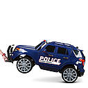 Дитячий електромобіль Джип M 3259 EBLR-1-2, Ford Police, колеса EVA, шкіряне сидіння, чорно-білий, фото 4