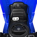 Дитячий електромобіль Вантажівка M 4208 EBLR-4, Mercedes Actros, шкіряне сидіння, EVA колеса, синій, фото 8