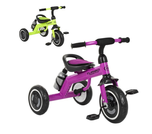 Велосипед триколісний Turbo Trike з кошиком, Світло коліс, ровер, фото 1