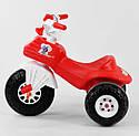 Велосипед триколісний 07-119 Pilsan червоний з білим, клаксон, фото 3