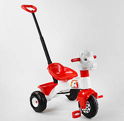 Велосипед триколісний з батьківською ручкою 07-139 Pilsan світло, звук, кошик