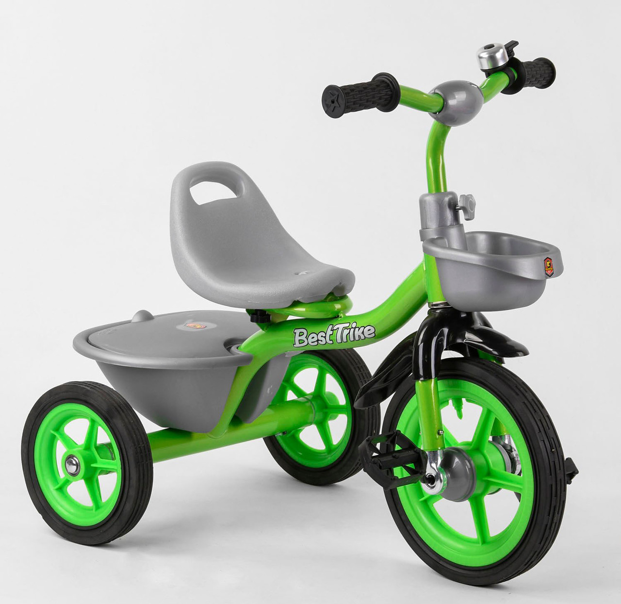 Велосипед 3-х колісний BS-3615 "Best Тгіке" гумові колеса, переднє d = 10 ", заднє d = 8 ", дзвоник, фото 1