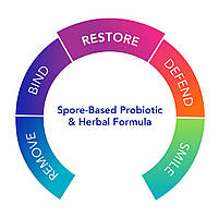Biocidin Botanicals, Proflora 4R, Spore-Based Probiotic & Herbal Formula, споровий пробіотик із травами 30 кап., фото 6