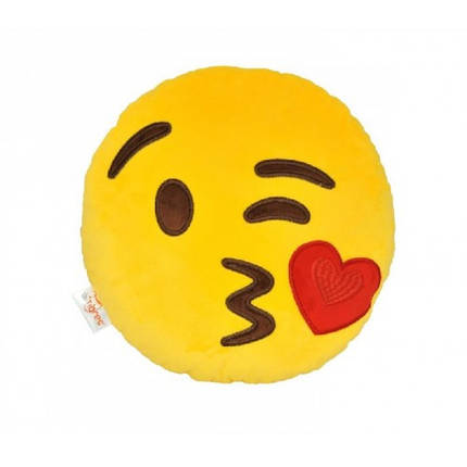 Подушка - емоджі Kiss 25 см ПД-0318 ТМ Tigres, фото 1