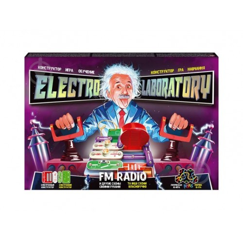 Конструктор електронний Elektro Laboratory.FM Radio в коробці 37*25*4 см TM Danko Toys