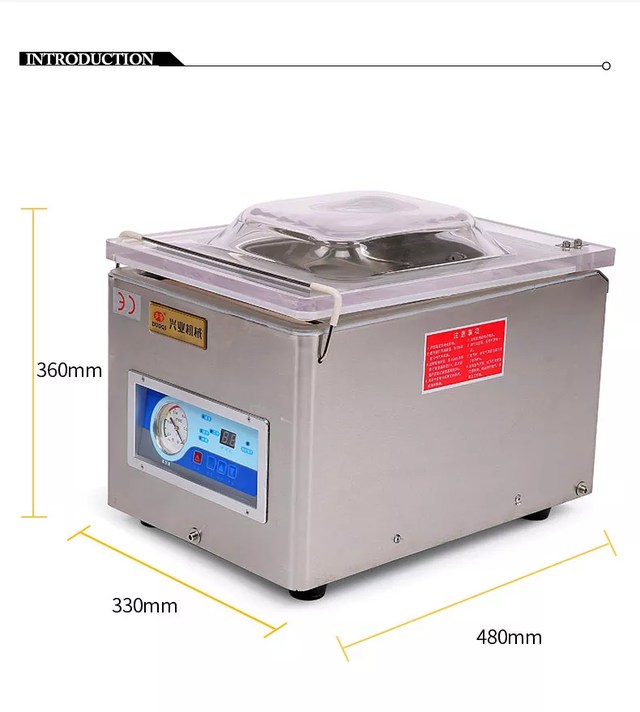 DUOQI DZ-260D High Performance Food Beverage Single Chamber Vacuum Sealer Packaging Machine