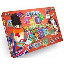 Гра карткова навчальна Абетка 28 5*38*5 укр/англ. TM Danko Toys (1/10)