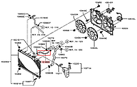 Патрубок радиатора охлаждения б/у Mitsubishi Outlander 3 2.2 Diesel - 1370A614