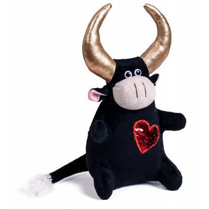М'яка іграшка Бичок Вуглик 25х13х14 см, фото 1