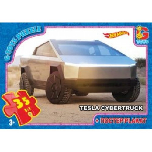 Пазли G-Toys 35 елементів Hot Wheels 739 19*13*3 см в коробці+плакат