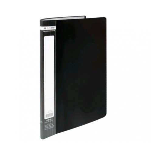 Папка на 10 файлів BUROMAX 3600-01 А4 чорна (1/24)