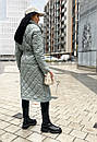 Пальто стьобане з плащової тканини зимове Стокгольм оливковий, фото 3