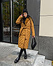 Пальто стьобане з плащової тканини зимове Стокгольм карамель, фото 6