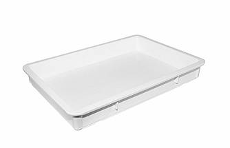 Контейнер для тіста без кришки білий 24 л 65×45х8,5 см
