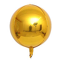 Фольгована кулька "Сфера" золота металік 10"(25см) 1 шт.
