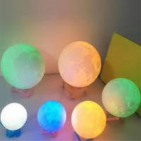 Дитячий нічник — світильник "Луна" 15 см 16 кольорів. Пульт ДУ 3DTOYSLAMP