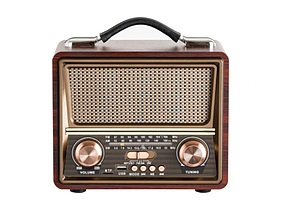 Портативное ретро радио M FM SW Retropolis Seattle Old Retro Radio Bluetooth Powerbank 1200 USB, фото 3