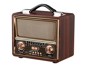 Портативное ретро радио M FM SW Retropolis Seattle Old Retro Radio Bluetooth Powerbank 1200 USB, фото 2