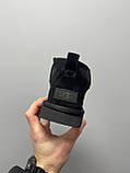 Уги жіночі Ugg Ultra Mini Black чорні натуральна замша з хутром теплі на зиму короткі стильні, фото 3