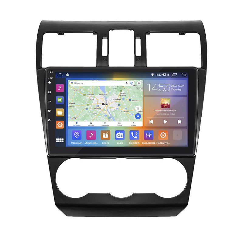 Штатна магнітола 9" Lesko для Subaru Impreza IV Рестайлінг 2014-2016 4/64Gb CarPlay 4G Prime IPS Субару 9шт, фото 1