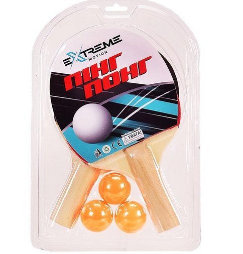 Набір для настільного тенісу (2 ракетки і 3 кульки) Ракетки для настільного тенісу