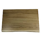 Прямокутна стільниця з дуба 100х40 см живий край, фото 2