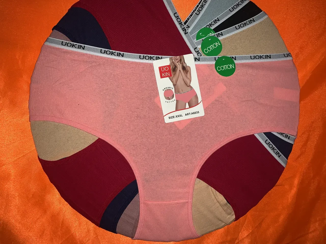 Труси жіночі бавовна рубчик розмір 50-54 Мікс (від 12 шт.)