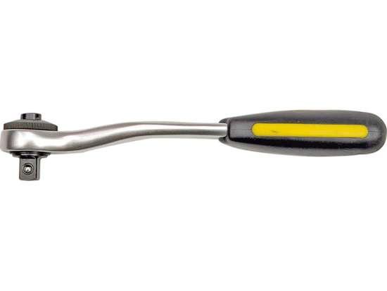 Ключ тріскачка гнута 1/2" 72Т 260мм VOREL-53573, фото 1