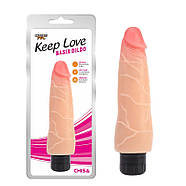 Мультишвидкісний вібратор тілесного кольору Keep Love Basix Dildo | Puls69, фото 2