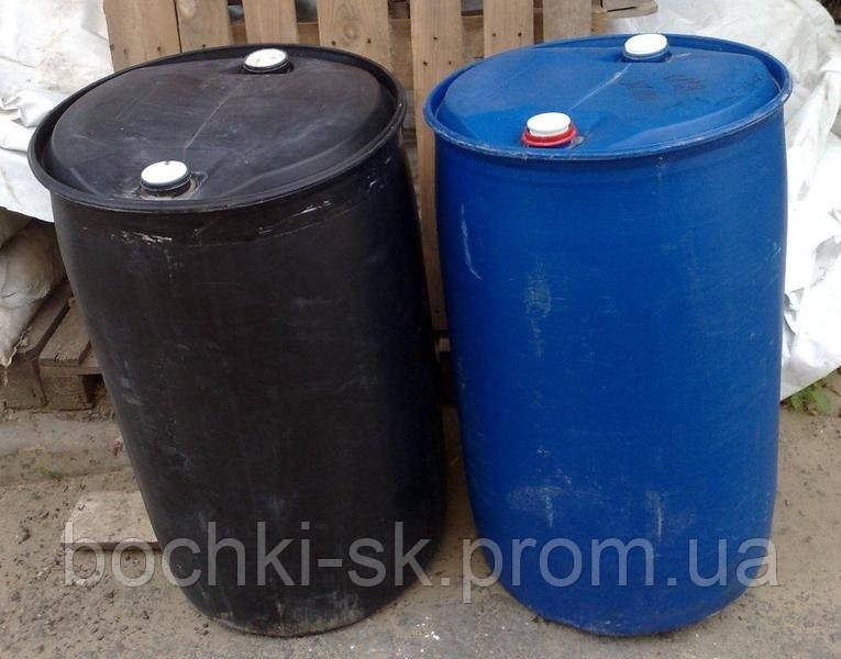 Пластикові бочки б/у 200 л із вузькими горлавинами 1 збуту - фото 1 - id-p287095040