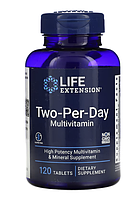 Life Extension, two per day, мультивітаміни для приймання двічі на день, 120 таблеток
