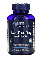 Life Extension, two per day, мультивитамины для приема дважды в день, 120 таблеток