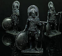 Статуетка колекційна Спартанський воїн 6,5 см фігурка з металу та олова, декор інтер'єр антикваріат
