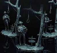Статуэтка коллекционная таинственный стрелок 9 см фигурка из металла и олова, антиквариат, декор интерьер