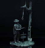 Статуетка колекційна таємничий стрілець "Гарний, поганий, злий" 9 см фігурка з металу та олова, декор інтер'єр антикваріат, фото 2