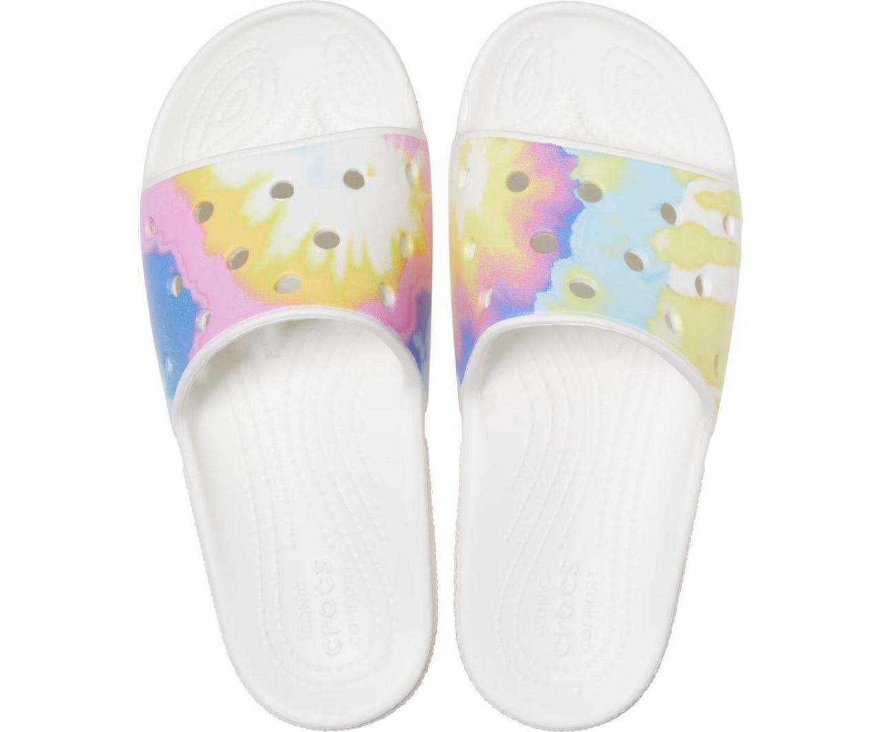 Чоловічі шльопанці Crocs Tie-Dye Graphic Slide 1159806664 (Білий, 48-49)