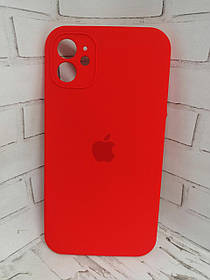 Чохол на iPhone 11 накладка бампер протиударний Original Soft Touch Square red
