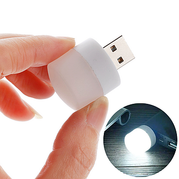 Міні USB LED-лампа, К-6000, Біле світло / Світлодіодний USB-ліхтарик для повербанка / Портативний USB-світильник