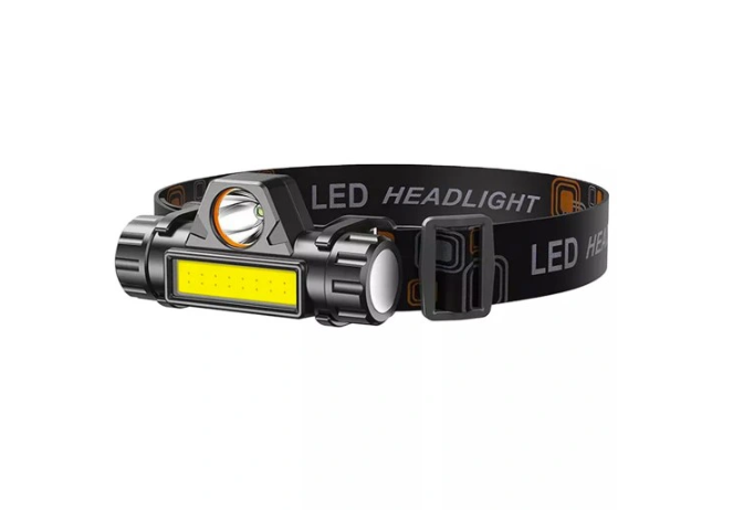Налобный фонарь High Power HeadLamp LED+COB STRONG с магнитом