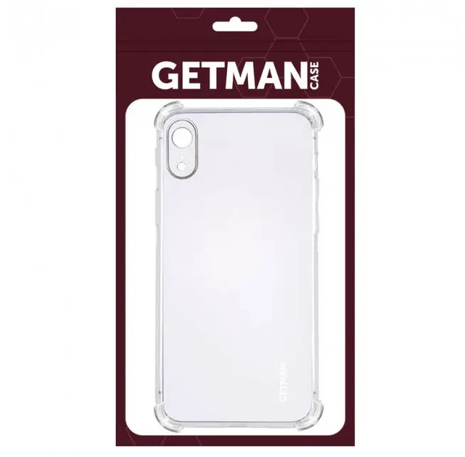 Прозрачный чехол TPU WXD Getman для iPhone XR Transparent/Прозрачный, фото 1