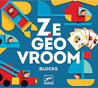 Набор деревянных геометрических фигур Djeco Танграм Геоврум Ze Geo Vroom DJ06436