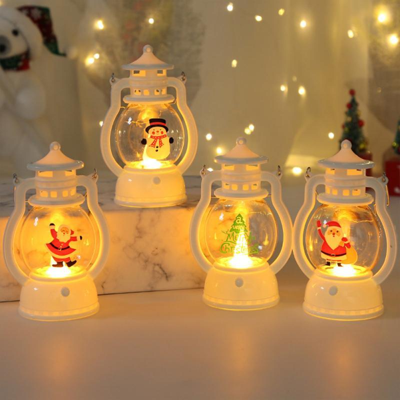 Декоративний новорічний LED ліхтар Santa Різдвяний мінісвітильник