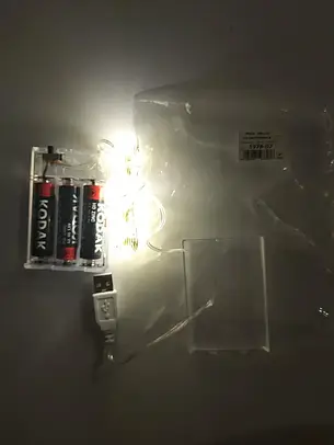 Новорічна гірлянда НА БАТАРЕЙКАХ 100 LED 10 м теплий білий, фото 3