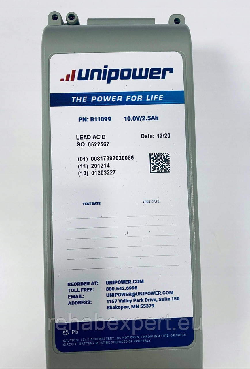 Акумулятор для дефібрилятора Battery 10.0 V 2,5 Ah For Defibrillator ZOLL M series, ZOLL E series