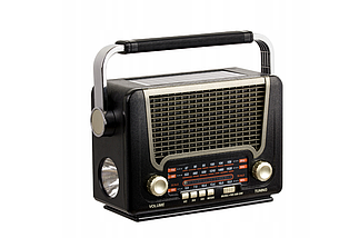 Портативне радіо від мережі та батареї Retropolis Nashville Old Radio Retro Bluetooth Powerbank 1200 USB, фото 2