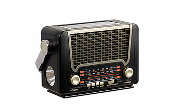 Портативне радіо від мережі та батареї Retropolis Nashville Old Radio Retro Bluetooth Powerbank 1200 USB, фото 4
