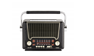 Портативне радіо від мережі та батареї Retropolis Nashville Old Radio Retro Bluetooth Powerbank 1200 USB, фото 6