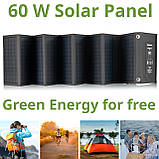 Портативний зарядний пристрій сонячна панель Bresser Mobile Solar Charger 60 Watt USB DC (3810050), фото 4
